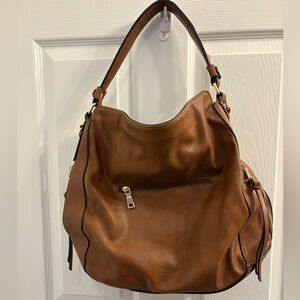 Brown Leather Hobo Bag